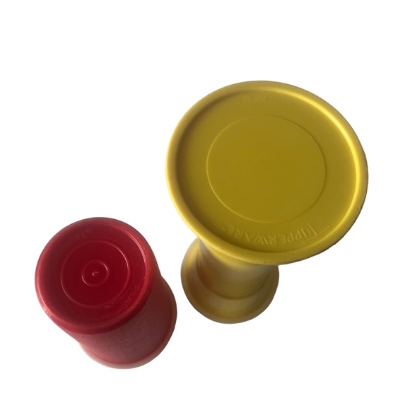 Vintage Tupperware Ketchup Mustard 718-10 1329-9 Pump Dispenser Travel - Picture 6 of 6